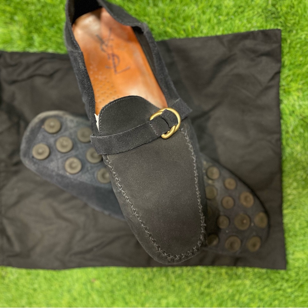 Yves Saint Laurent Men's Blue Loafers - Picture 3 of 3